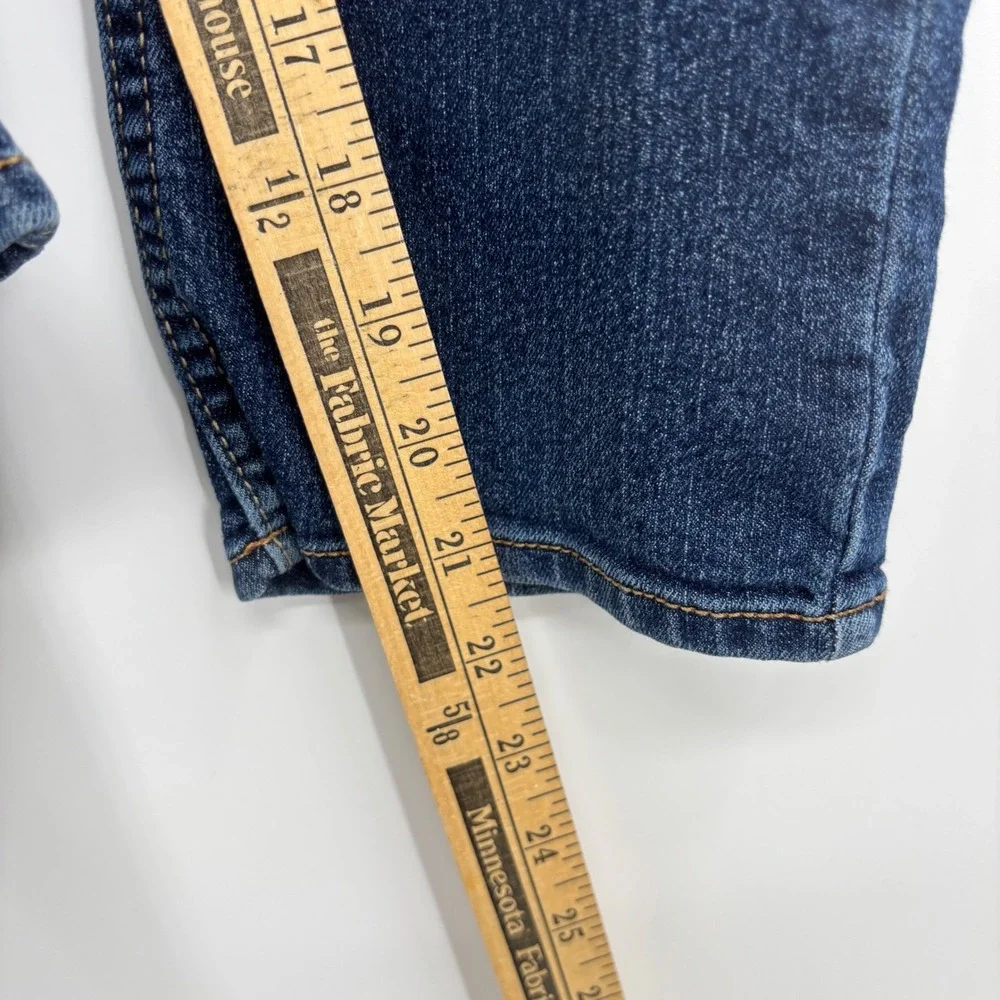 OshKosh Bgosh Kids Classic Straight‎ Leg Jeans 8R 8A Dark Wash Stretch Snap Fly